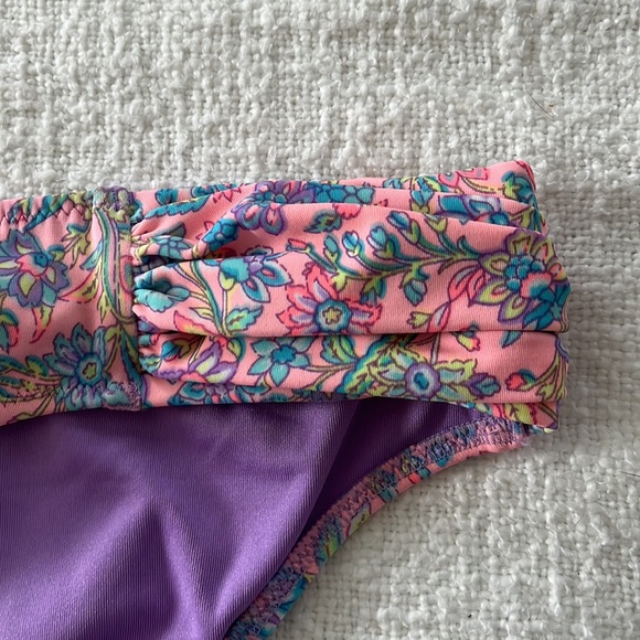 Victoria’s Secret Pink-Floral Bathing Suit Bottoms Size Large - Picture 3 of 3